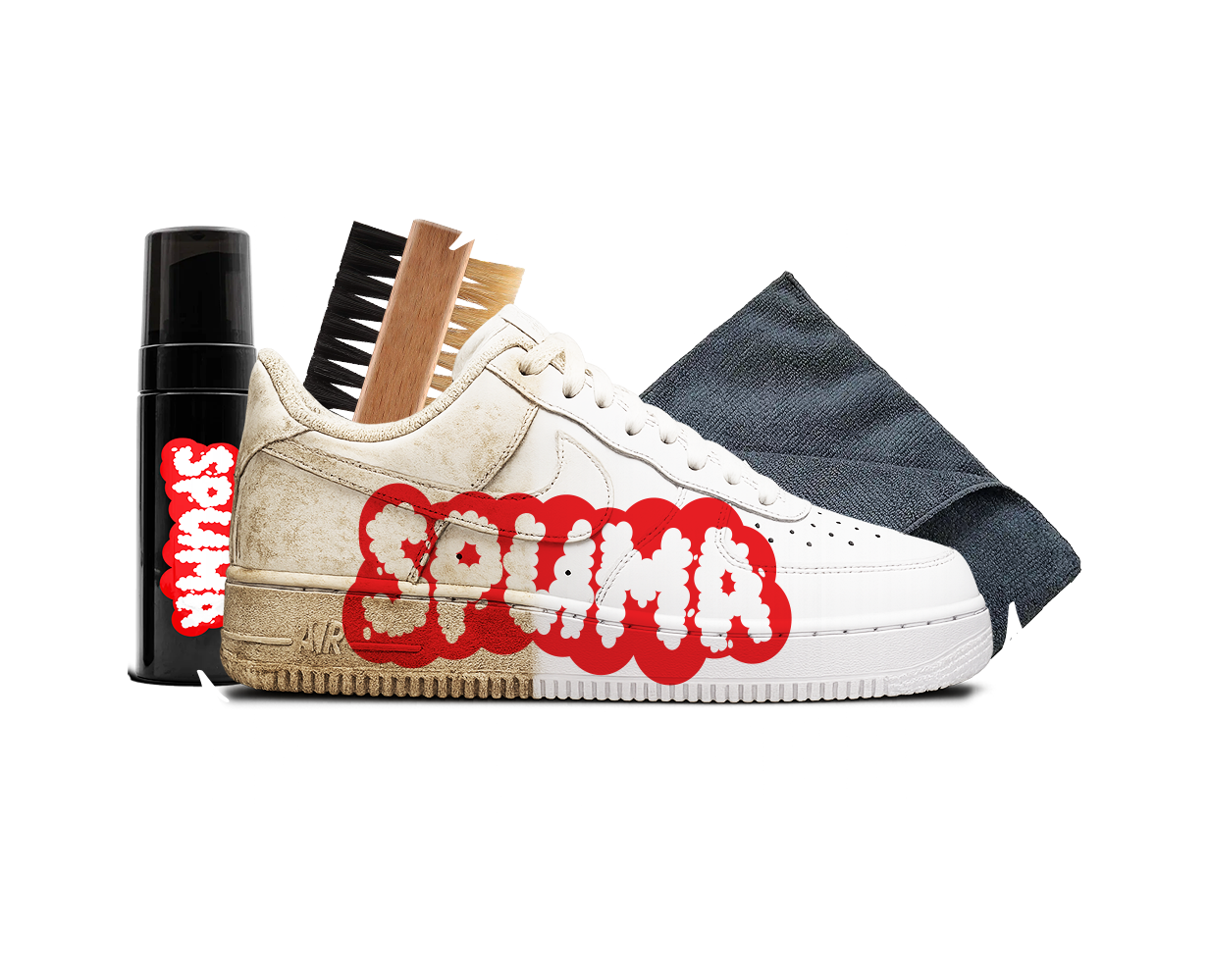 SPUMA Kit: Schaumflasche, Doppelbürste, sauberer Sneaker und Mikrofasertuch